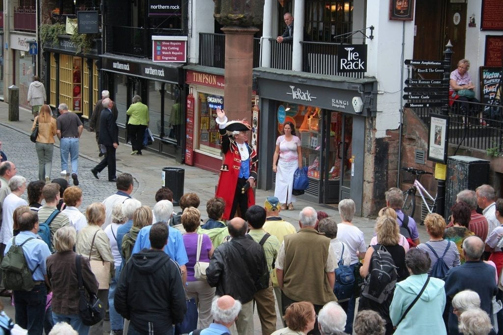 Chester Town Crier at Chester Cross