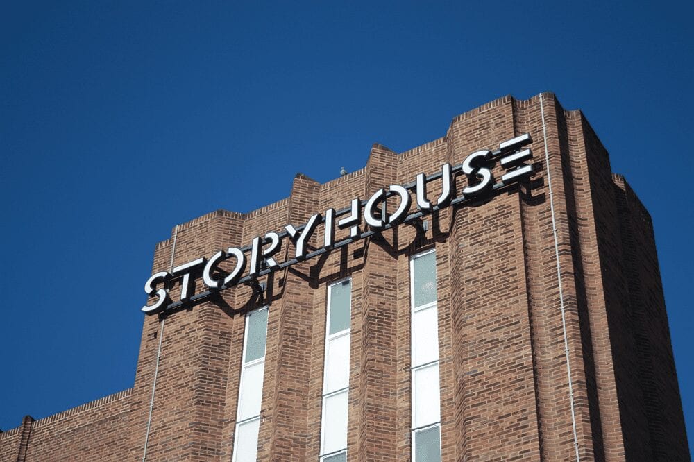 Chester.com Storyhouse Sign