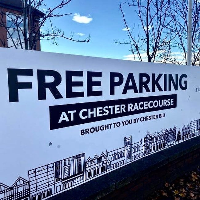 free parking chester racecourse chester bid