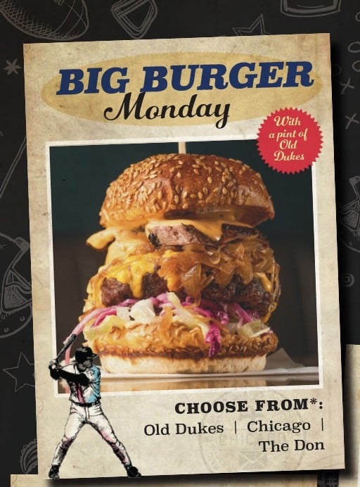 the old dukes big burger monday