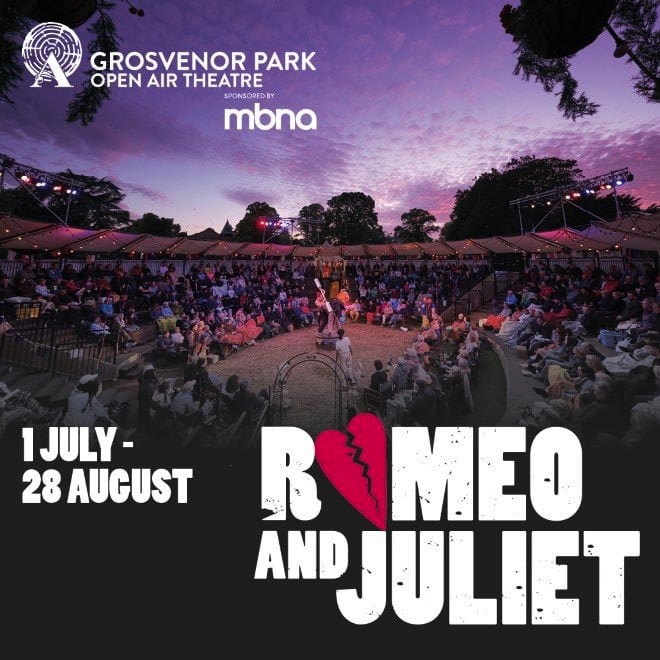 grosvenor park open air theatre romeo and juliet