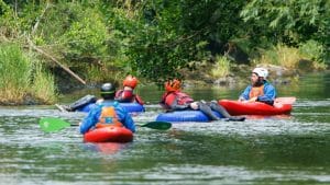 bearded men adventures river tubing experience near chester 