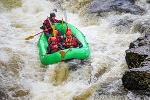 bearded men adventures white water rafting stag do hen party experience near chester